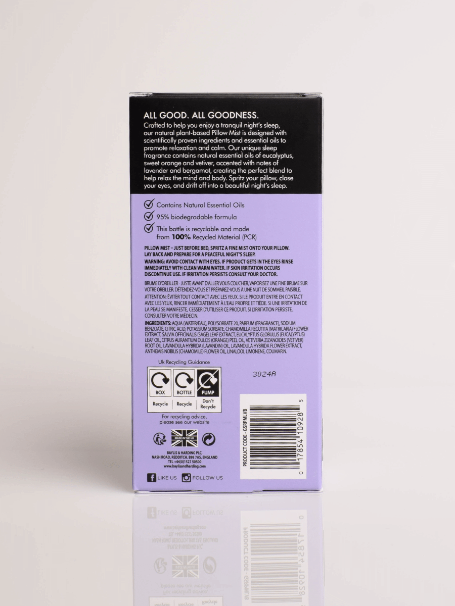 Sleep Lavender & Bergamot Pillow Mist (Vegan Pillow Spray)