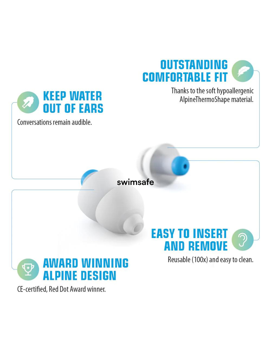 SwimSafe Earplugs (For Water)