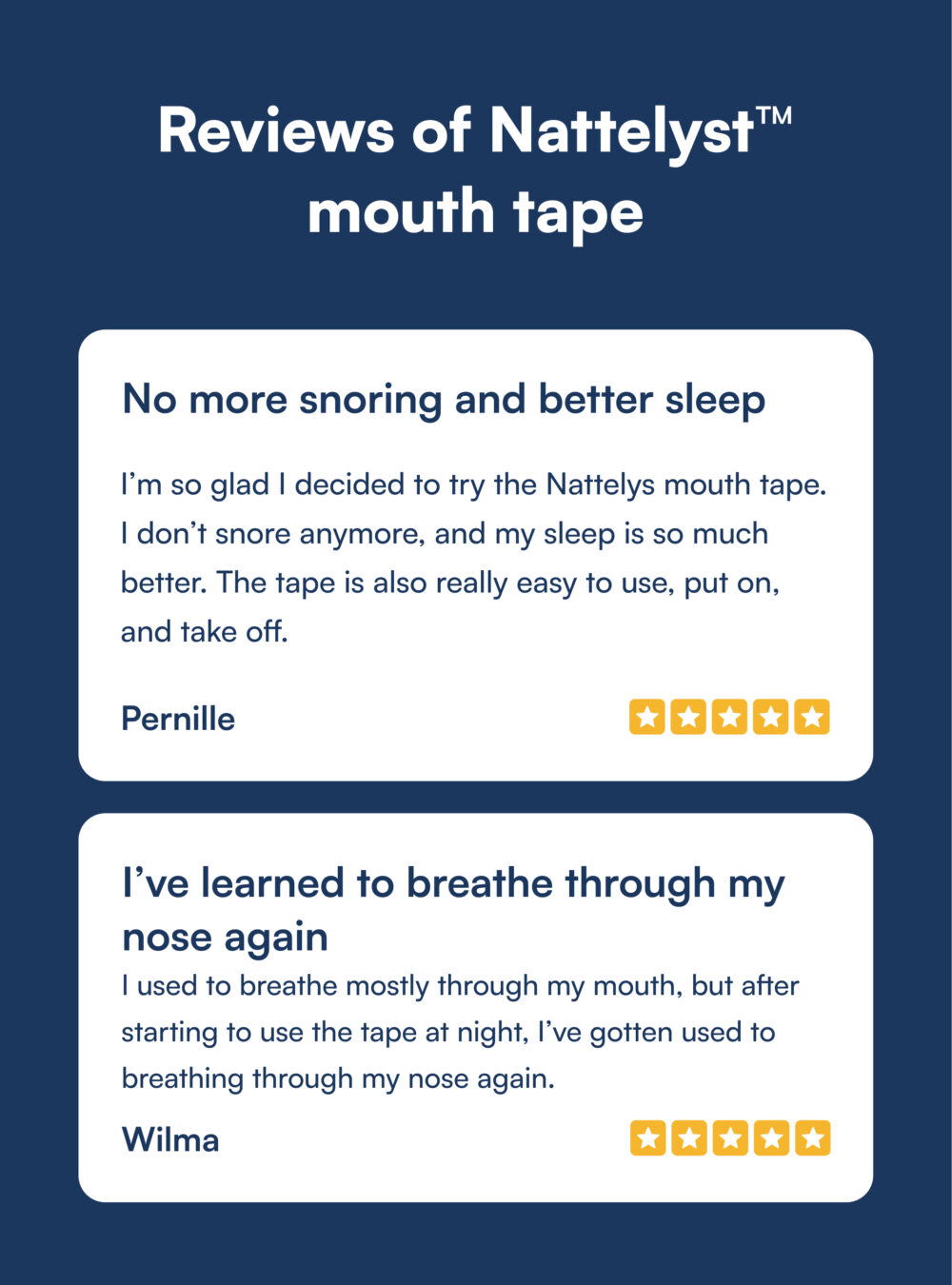Nattelyst™ Mouth Tape