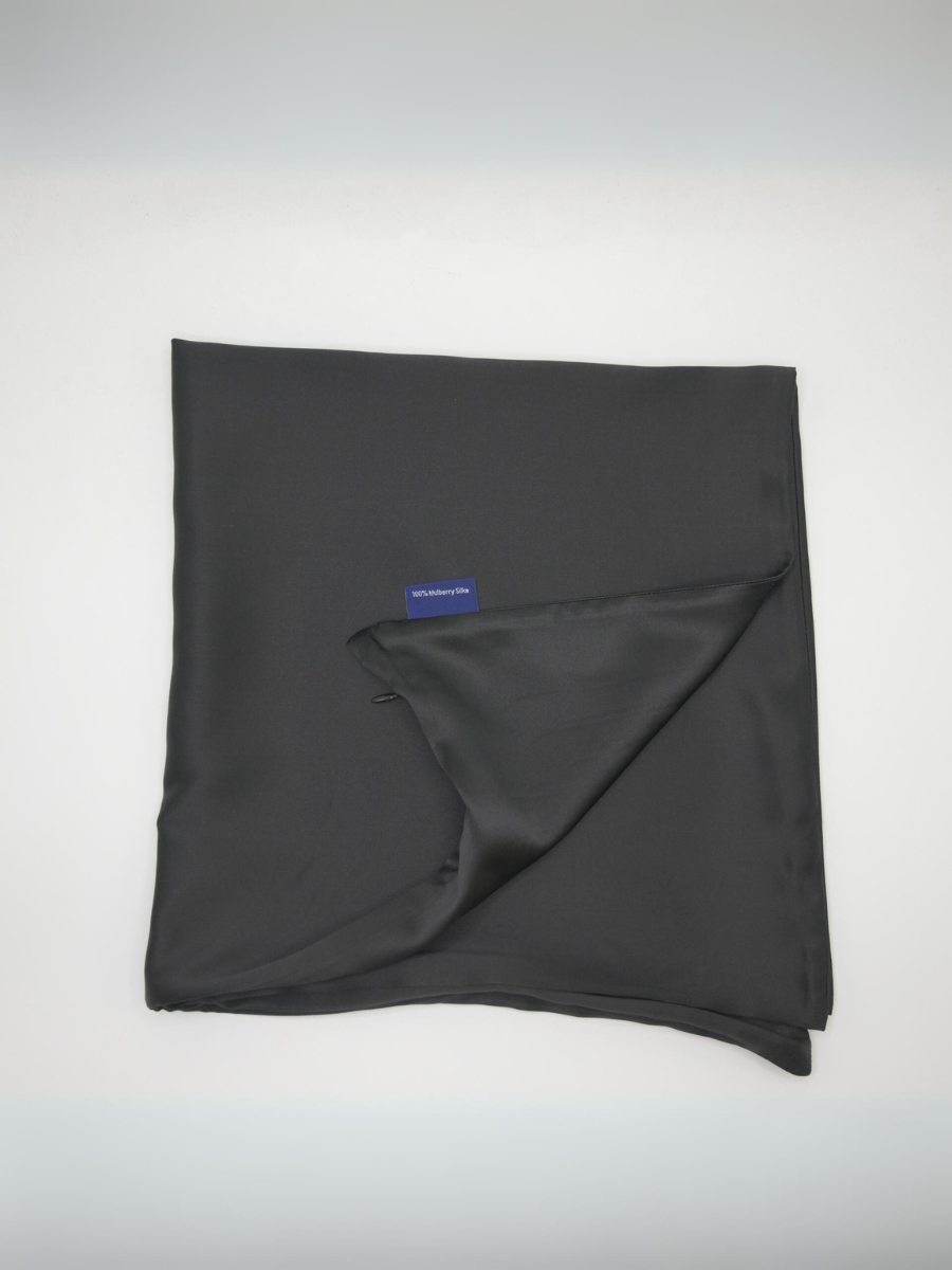 100% Mulberry Silk Pillowcase (OEKO-TEX) Black
