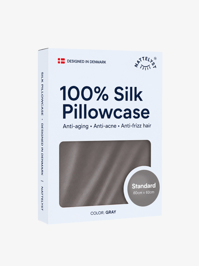 100% Mulberry Silk Pillowcase (OEKO-TEX) Dark Grey