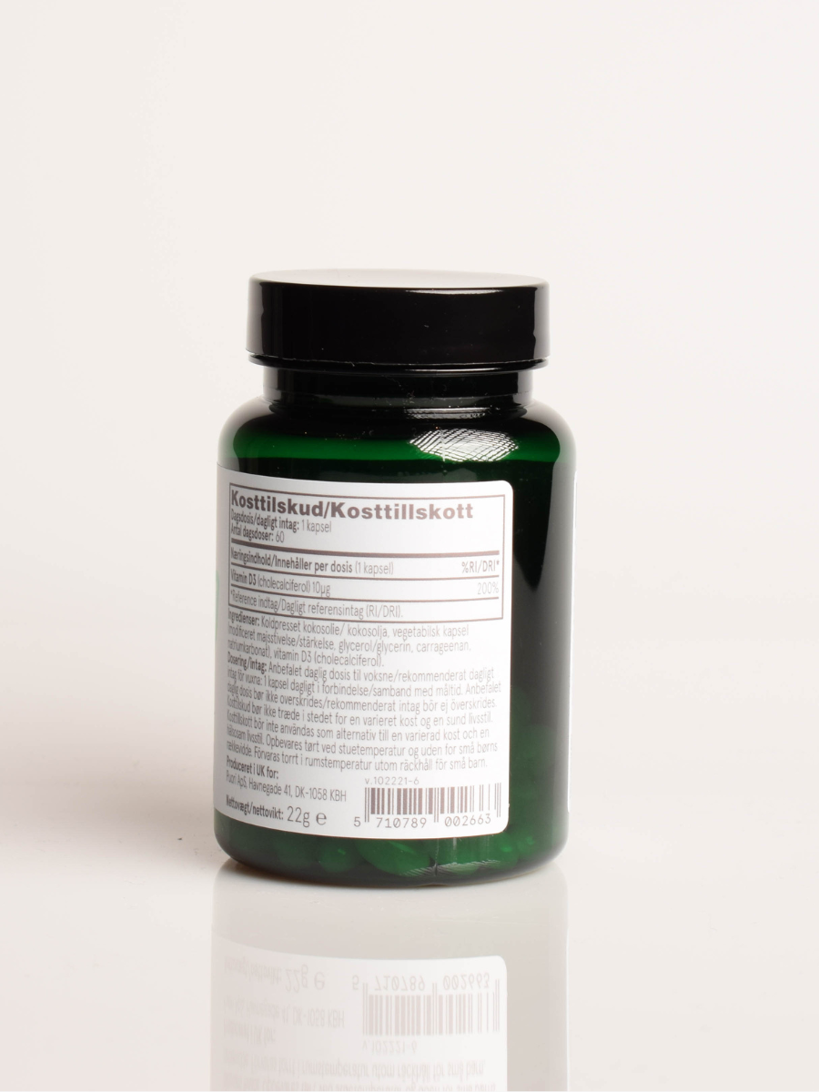 Vitamin D3 10mcg in Coconut Oil