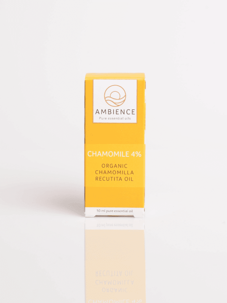 Gul Ambience-æske med Chamomile 4% økologisk chamomilla recutita essentiel olie, 10 ml