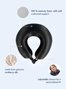 100% Mulberry Silk Travel Pillow (OEKO-TEX)