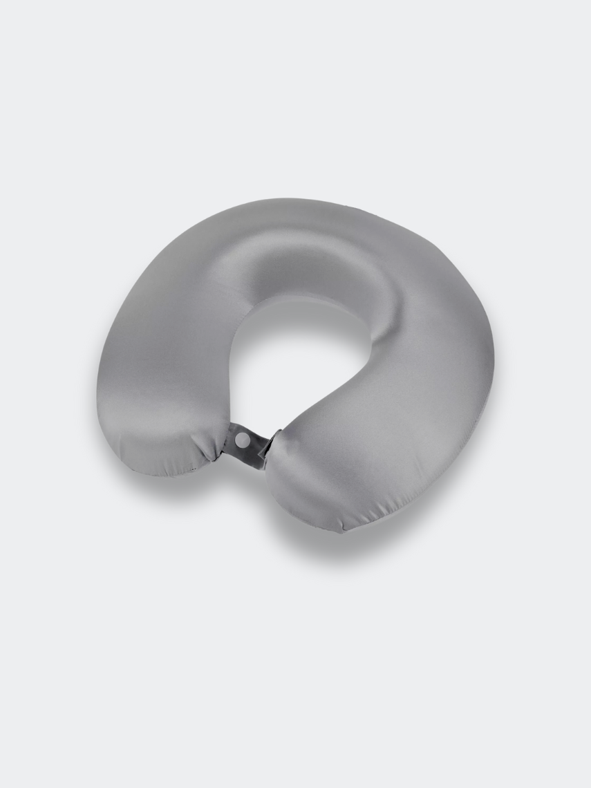 100% Mulberry Silk Travel Pillow (OEKO-TEX) Grey