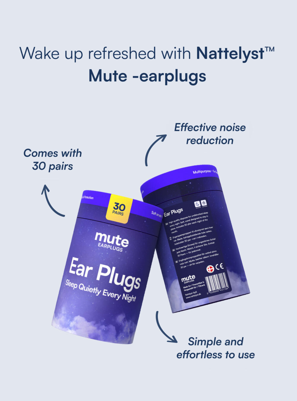 Mute Sleep Earplugs (30 pcs)