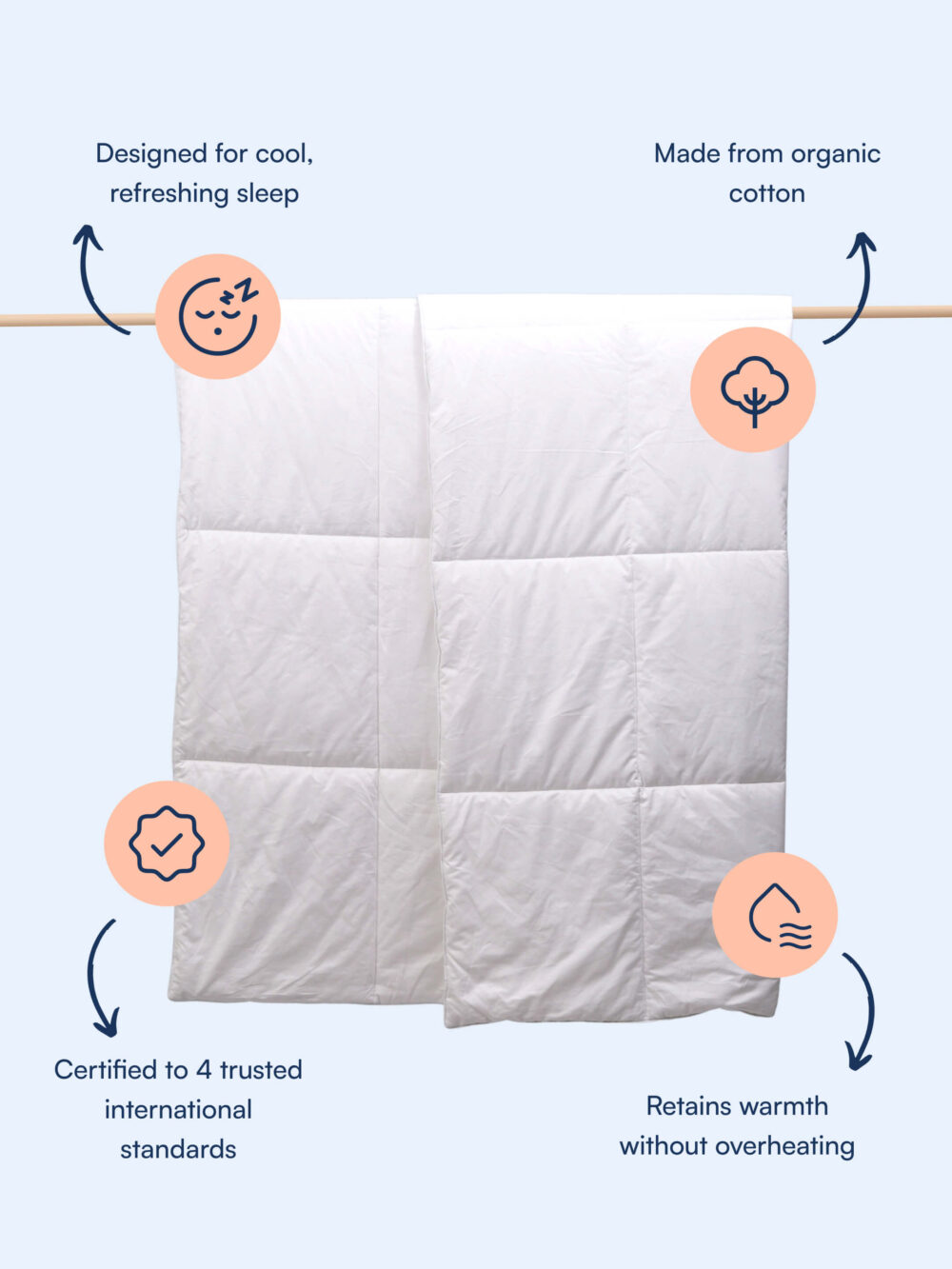 All-Season Duvet (Organic Cotton) by Nattelyst